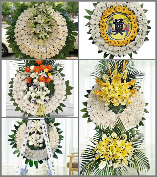 河南南阳镇平县张林镇高庄村花圈速递